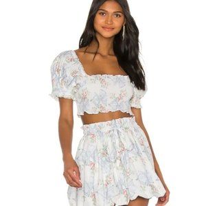 NWT LoveShackFancy Calypso Top and Skirt
